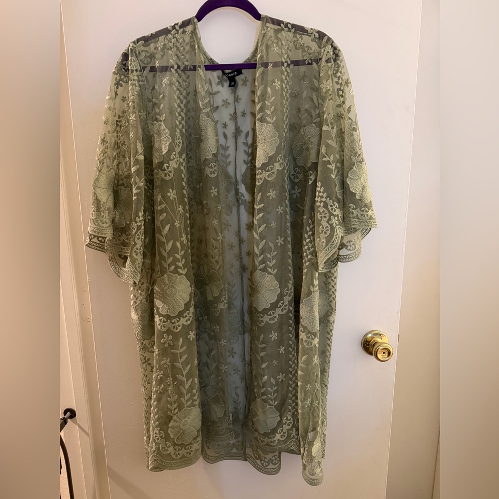 Torrid Olive Lace Overlay